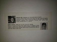 Carlos May Gerry Nyman 1969 White Sox  MLB CO Panel