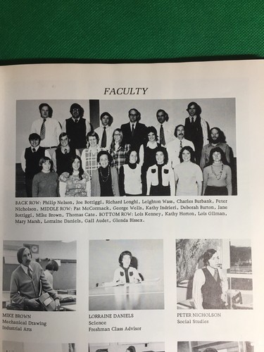 Twinfield Union High School 1974 Yearbook “The Twinfielder” Plainfield Vermont - Picture 4 of 7