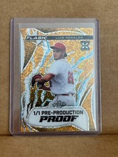 Luis Perales 2024 Leaf Metal Baseball 1/1 Pre Production Proof