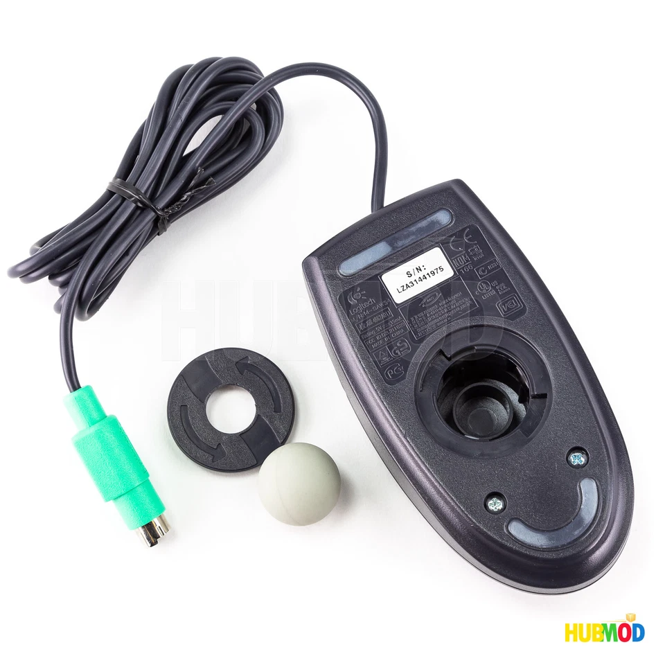 DELL PS/2 US 104-Key PC Windows Desktop Keyboard w/ 2 Button Ball Mouse Vintage - Image 2 of 4