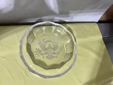 MVSL Glass American Eagle  Ashtray / Candy dish 5 1/2"