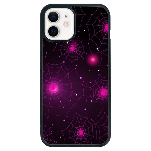 Anti scratch Cover Neon Red Spider Web For iPhone SE XS XR Max 5 6 7 8 Plus - Picture 4 of 25