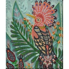 Bead Embroidery Kit Forest bird Beaded stitching Beading DIY Abris Art