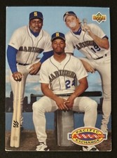 1993 Upper Deck Mariners Teammates Kevin Mitchell Ken Griffey, Jr. Jay Buhner 55