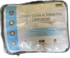 Puredown Duvet Insert Gusset Siding Alternative Comforter - FULL / QUEEN - White