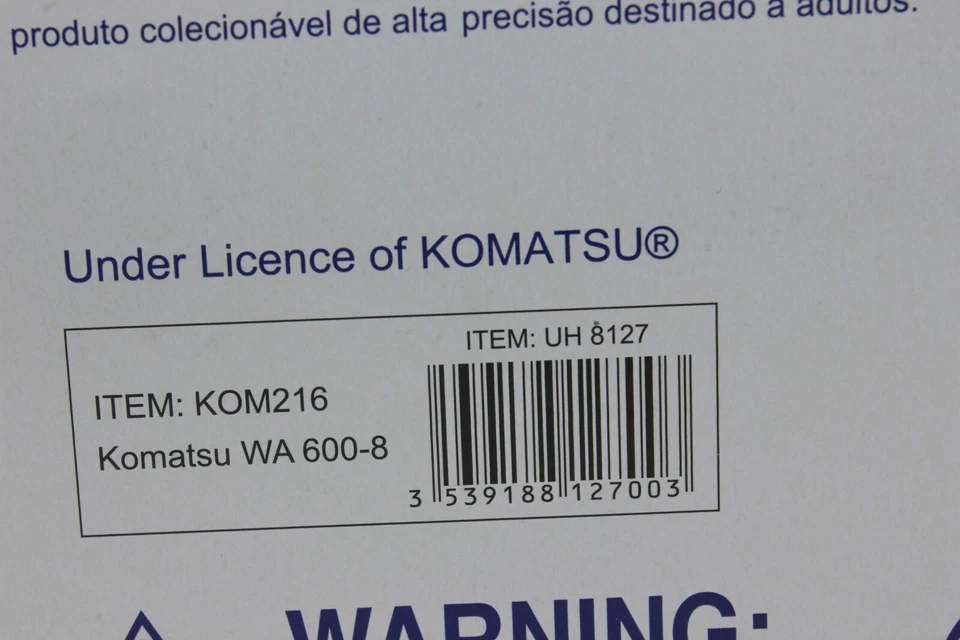 UH 8127 Komatsu Radlader WA  600  -8    1:50 NEU in OVP   - Bild 3 von 4
