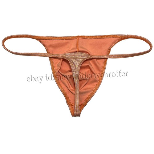 Men Shiny Bikini Thong Underwear Low-rise G-string Bulge Pouch T-back Jockstrap - Picture 39 of 51