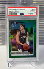PSA 10 - 2020/21 Panini Donruss - LAMELO BALL - GREEN FLOOD RC #202 - Hornets