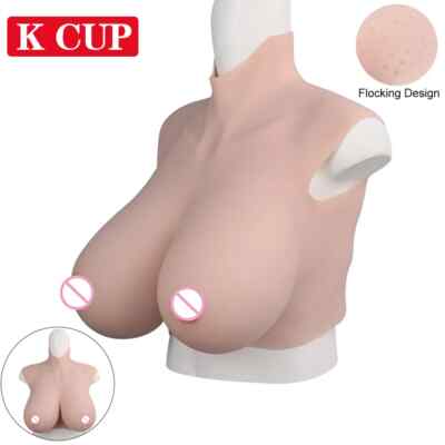 K CUP Silicone Breast Form Cosplay Cross No Oil Silicon Breast Party  Breastplate