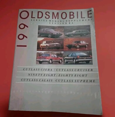 1990 Oldsmobile Service Manual Supplement Section 8A Cutlass & 98 & 88
