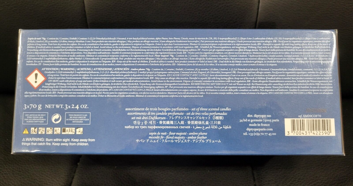 NEW DIPTYQUE CANDLE SET x 70g MARVELOUS BEASTS HOLIDAY 2020