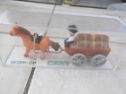 Wind up horse drawn cart toy by HANS Barrel wagon New unopened vintage windup
