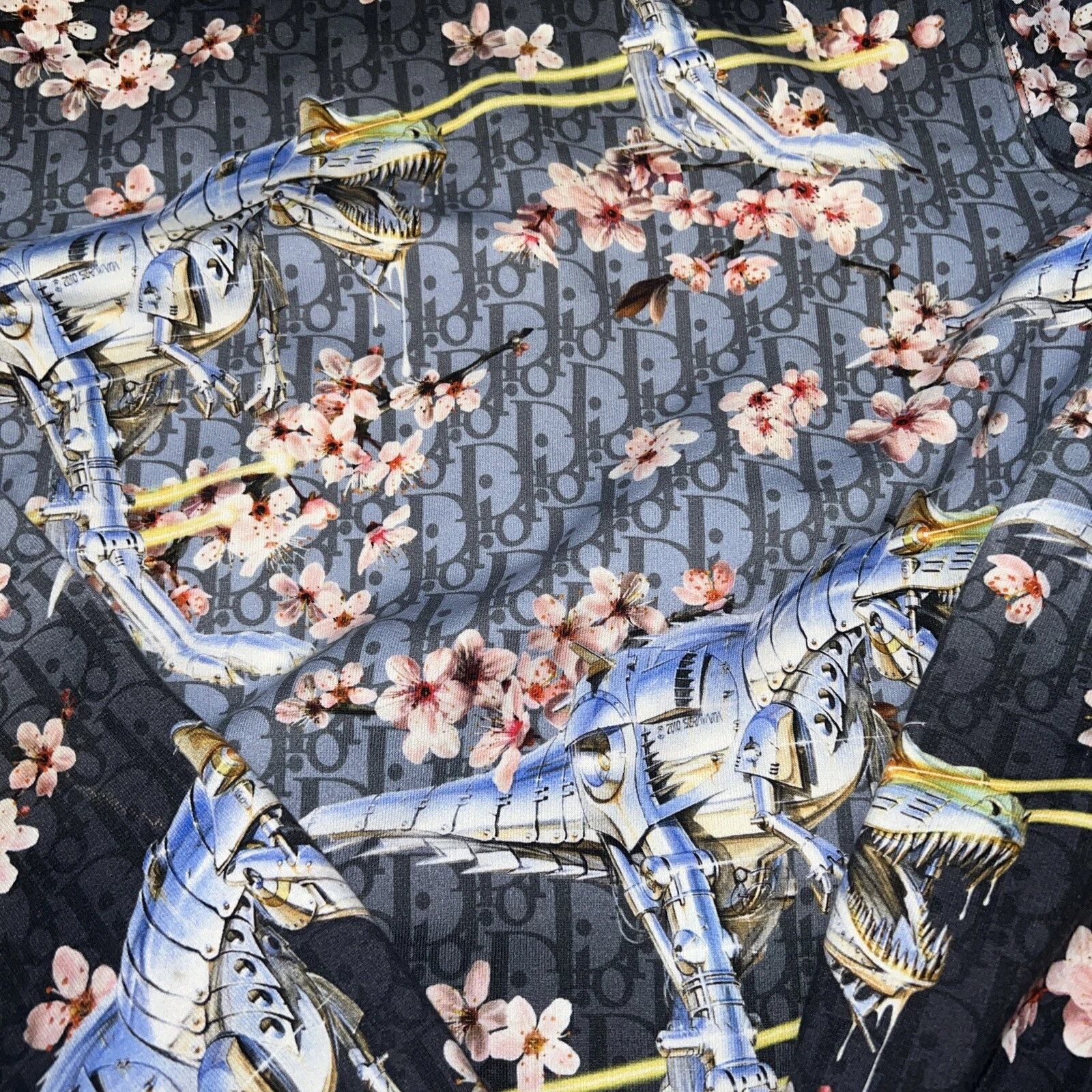 Felpa con cappuccio Christian DIOR x Sorayama stampa grafica Giappone taglia XS SPEDIZIONE GRATUITA