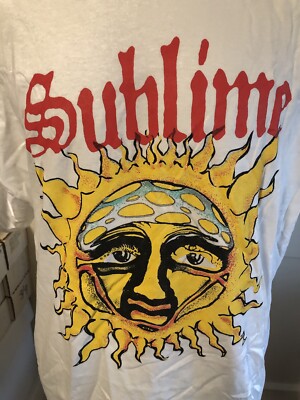 Sublime Band Sun Logo T-Shirt Men's XL NWT Ska Punk Reggae Rock