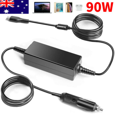 Car/Vehicle/Boat 90W Laptop Mains Charger USB-C Type C Power