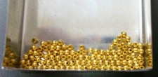 GOLD plated 2mm round seamed smooth spacer beads 100 pcs FPB176A