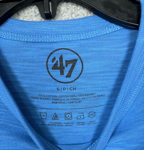 Los Angeles Chargers Mens NFL T-Shirt '47, Blue/Gold Small New With Tag's. - Picture 4 of 8