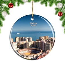 Spain Malaga Christmas ornament city travel souvenir
