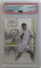 2007 Ace Authentic Novak Djokovic Straight Sets #16 PSA 10