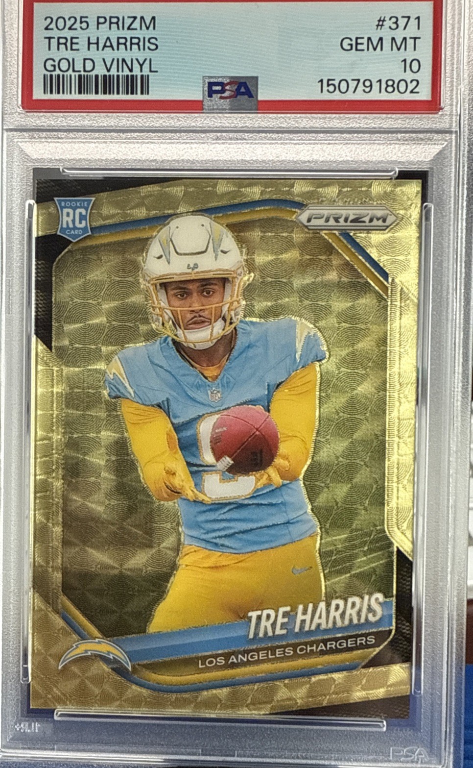 Tre Harris Panini Prizm #371 Gold Vinyl