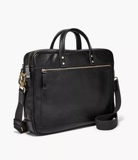Fossil Mens Haskell Double Zip Leather Workba...