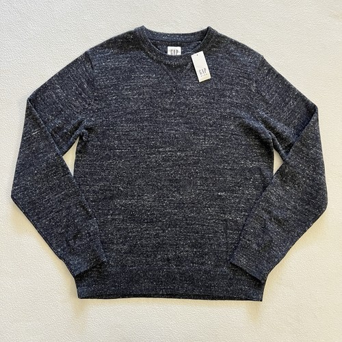 NWT Gap Kids Solid Crew Neck True Black Long Sleeve Pullover Sweater XXL 14-16