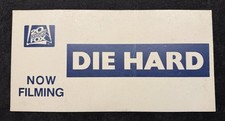 DIE HARD 1988 - Bruce Willis Alan Rickman CREW PARKING PASS VEHICLE PLACARD/SIGN