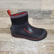 Simms Mens Challenger 7" Deck Boots Size 9 Slip On Boot NEW