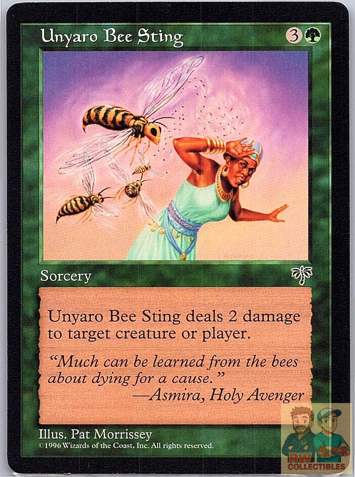 Unyaro Bee Sting Uncommon Mirage Magic: The Gathering Lightly Played