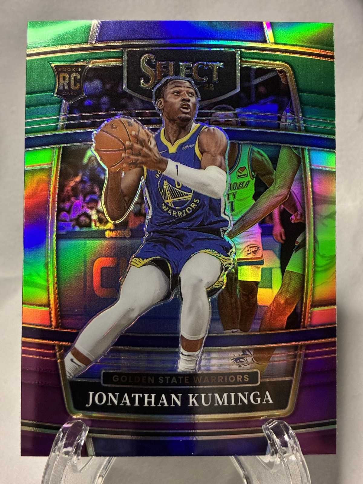 Jonathan Kuminga 2021-22 Select Green White Purple Prizm #28