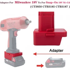 Adapter For Milwaukee 18V Battery To For Snap-On 18V CT3850 CTB3185 CTB3187 Tool