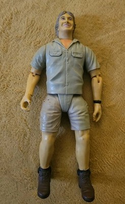 K&M Steve Irwin Action Figure w/ Electronic Sound Switch Untested 9'' Vintage