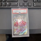 Pokemon CHARIZARD Black Star Promo Paldean Fates Tin #074 ENG ~ PSA 10