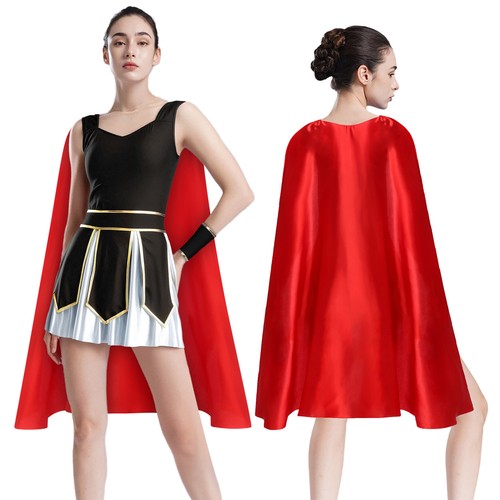 Women Costume Dress Up Cape Armor Dress Party Cosplay Medieval Uniform Fancy - Picture 20 of 42
