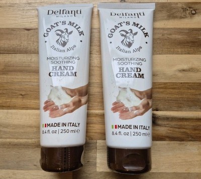 Delfanti Milano Goat's Milk Italian Alps Moisturizing Hand Cream 8.4 Oz (2 Pack)