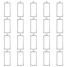 Oubaka 50x Open Bezels Geometric Hollow Frame Pendant for Resin Jewelry Making