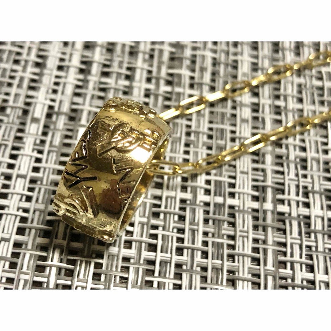 YVES SAINT LAURENT YSL Anello Top Collana Oro Donna Accessori Vintage Giappone 