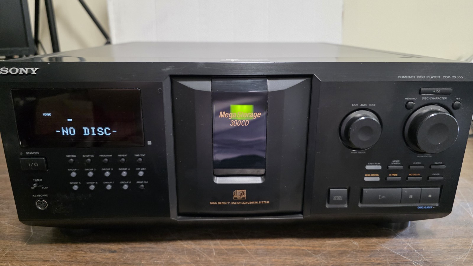 Sony CDP-CX355 Mega Storage 300 Disc CD Changer Player