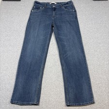 Levi 505 Boys Sz 18H 36x31 Regular Fit Medium Wash Faded