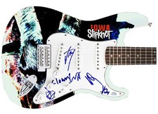 Slipknot Signed Autographed 1/1 Fender Graphics Guitar Exact Video Proof ACOA
