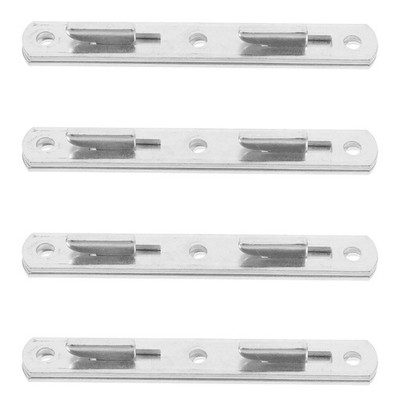  4 Pairs Bettrahmenhalterungen Bettgestell-beschläge Bettgitterhalterung