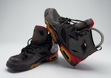 Nike Air Jordan Flight Club 91 Basketball Shoes Size 6Y Black Red 555472-001