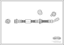 CORTECO 19032485 Bremsschlauch Vorne für NISSAN Sunny III Schrägheck (N14)
