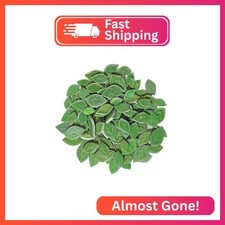 1.1LB Random Iridescent Leaves Ceramics Mosaic Tiles, Making Creative 3 Size Cer