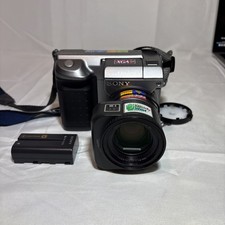 Sony Mavica MVC-FD91 Digital Camera 14x Zoom Floppy Disk Silver Tested Working
