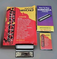 Vtg Hohner GLH Great Little Harp Harmonica W/ How To Play Booklet VHS  Cassette