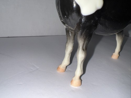Breyer Vintage Glossy Black & White Pinto Shetland Pony 6.5"long x 6" Tall. USA - Picture 5 of 16
