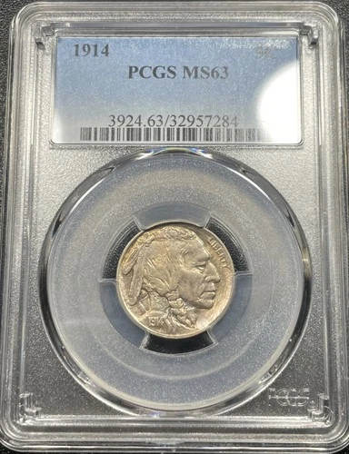 1914 P Buffalo Nickel 5C PCGS MS63