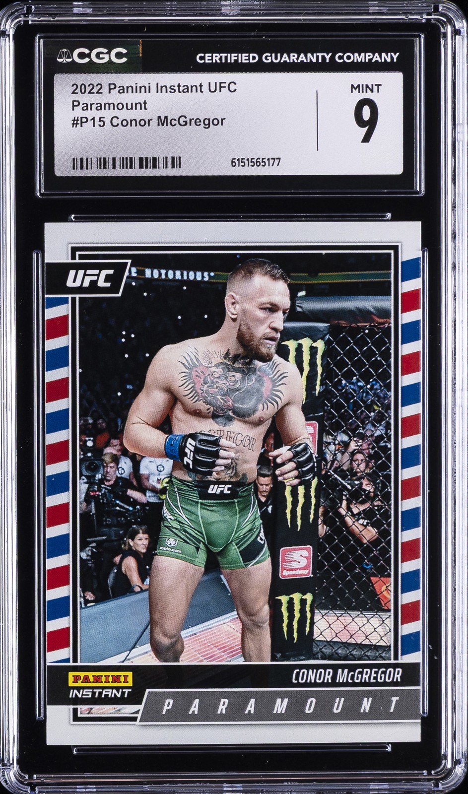 2022 PANINI INSTANT UFC PARAMOUNT #P15 CONOR MCGREGOR CGC 9