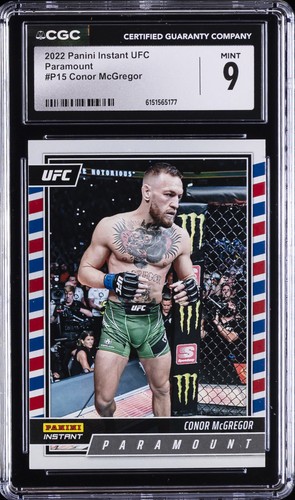 2022 PANINI INSTANT UFC PARAMOUNT #P15 CONOR MCGREGOR CGC 9